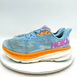 Hoka One Clifton 9  Wide Women Size 7D 1132211 ABIW Airy Blue Ice Water Shoes